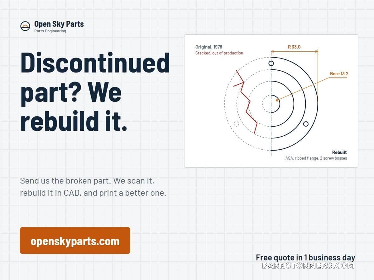 DISCONTINUED PARTS 3D REBUILD SERVICE