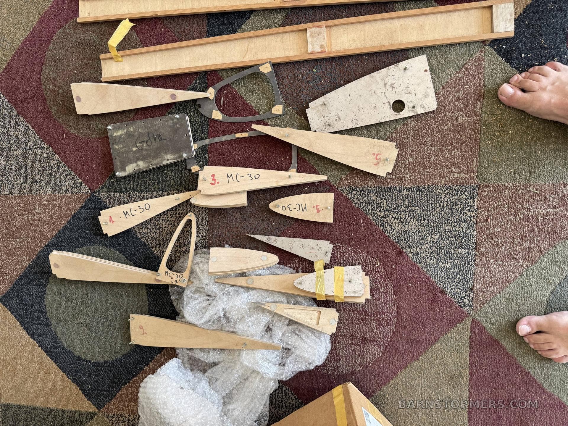 MC-30 LUCIOLE AIRPLANE PARTS. photo 4