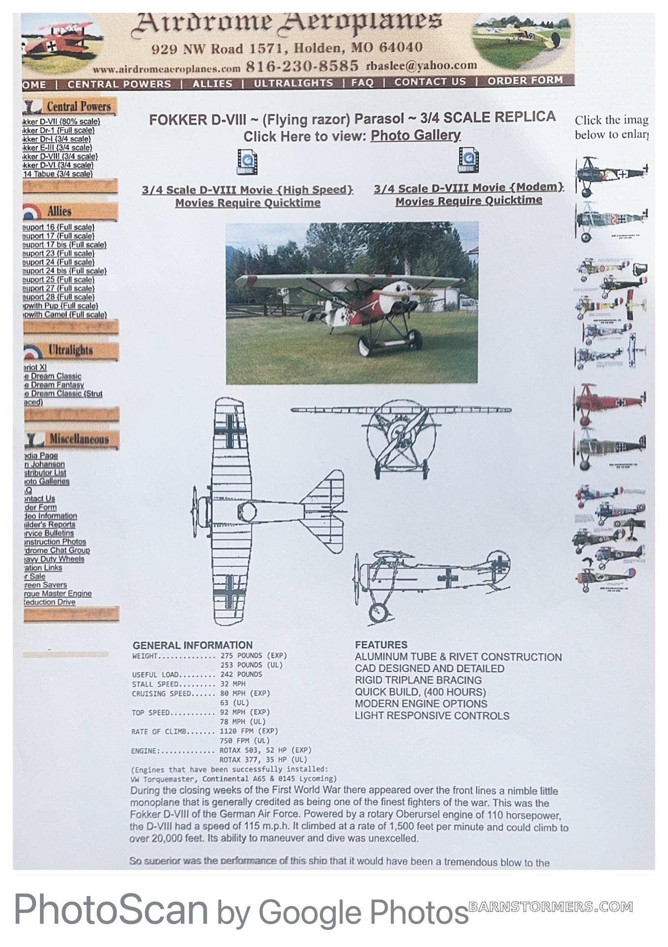 WW I REPLICA REPLICA KIT photo 3