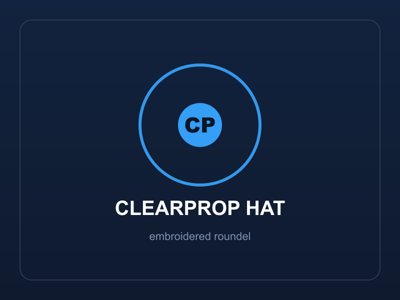 ClearProp Hat (embroidered)