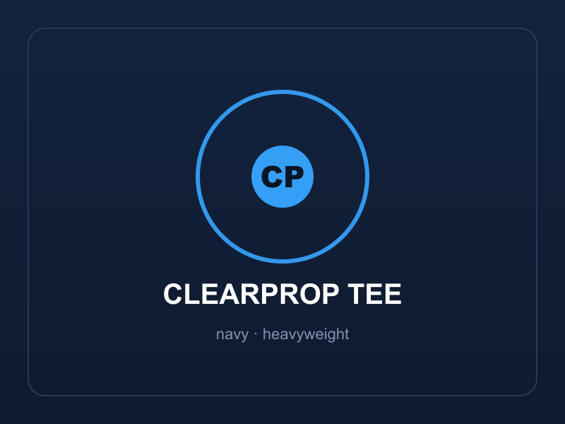 ClearProp T-shirt (navy)